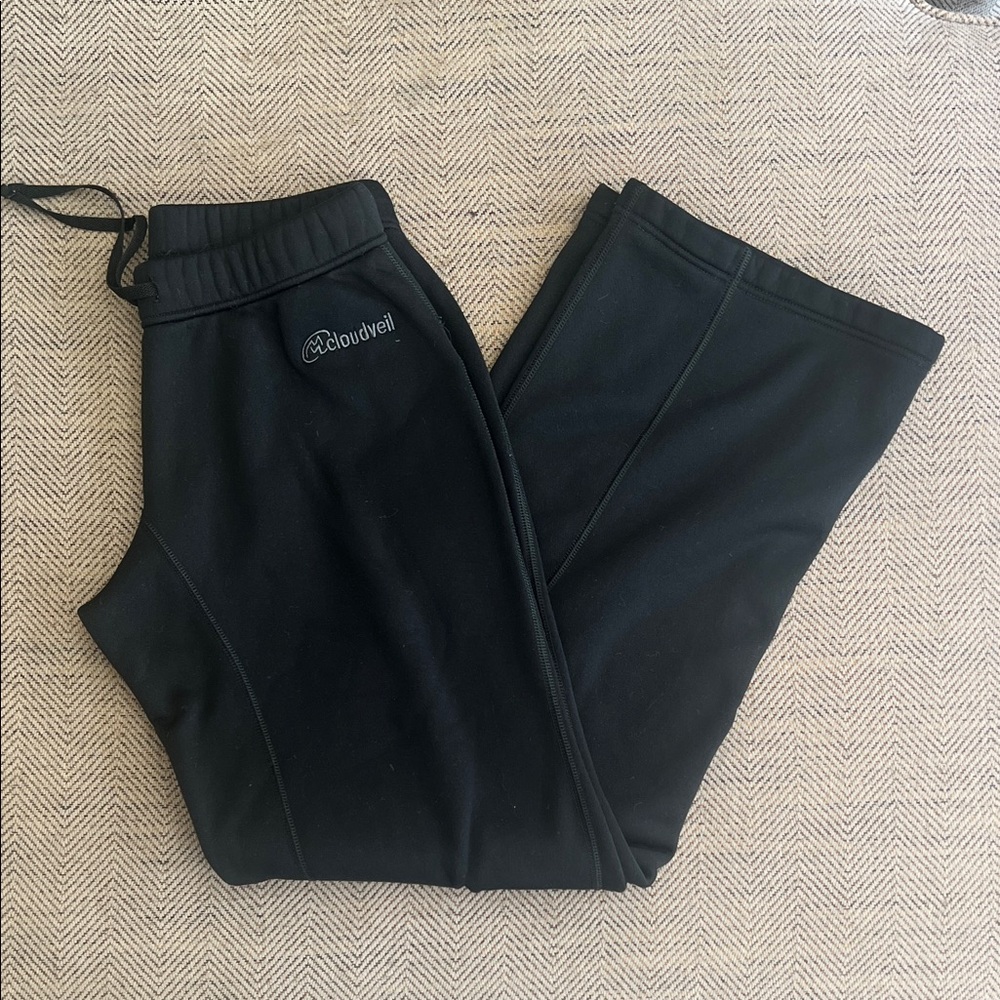 Cloudveil Black fleece performance pants size small